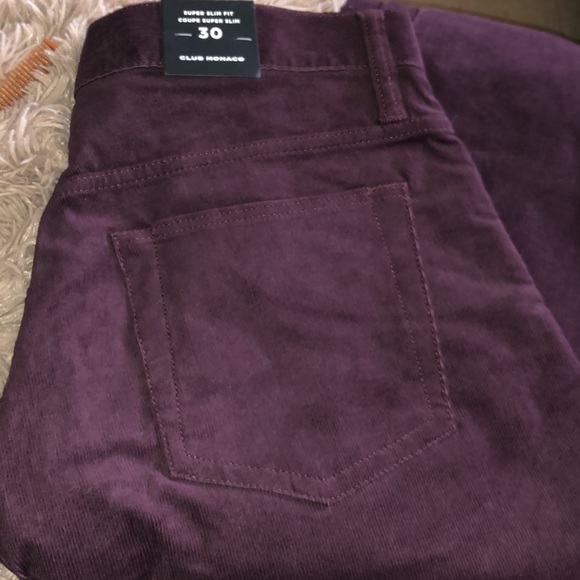 Club Monaco small Corduroy trousers.  Brand NEW - Picture 3 of 6